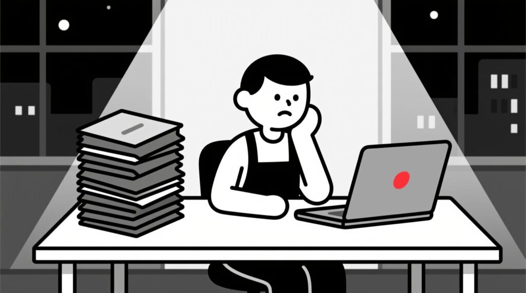 Canadian AI Guy illustration of AI digesting long reports into clear, actionable insights for business owners